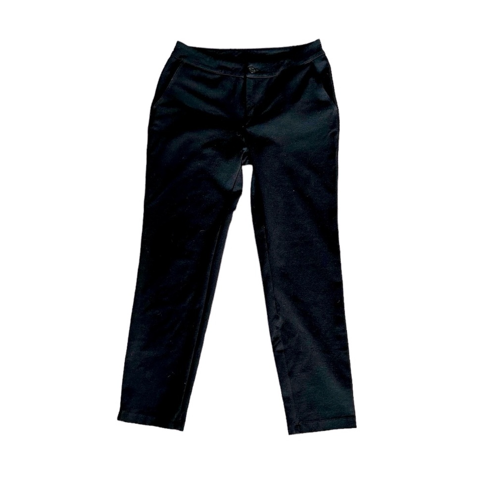 AMERICAN GIANT Black Stretch Zip Up Ankle Pant Size 6